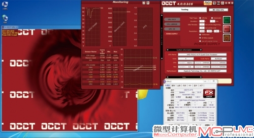 超频至4.6GHz时，FX-4170同样能经受住严苛的OCCT考验。