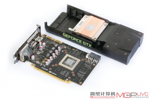 ① 似曾相识的PCB及散热器设计，由于采用的也是GK104核心，因此公版GTX 760所采用的PCB、散热器和公版GT X670、660Ti是一致的，都显得那么“单薄”。